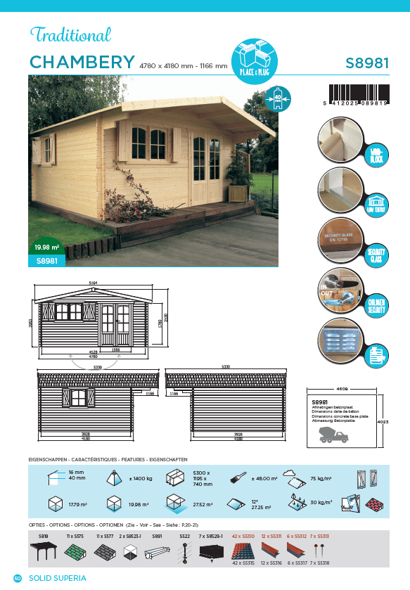 Chambery 4780 x 4180mm