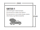 Pecq 2980 x 2380 - 600 mm