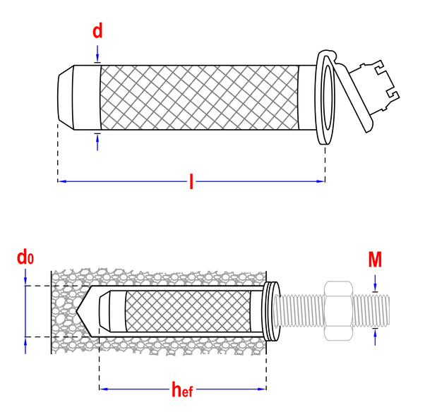 Tamis d'injection pour scellement chimique