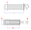 Tamis d'injection pour scellement chimique