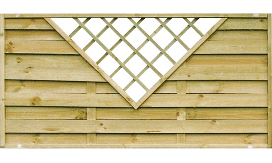 Ecran décoratif avec triangle (H: 90 x L: 180 cm)