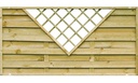 Ecran décoratif avec triangle (H: 90 x L: 180 cm)