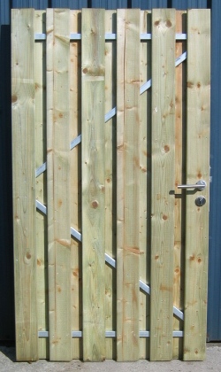 Porte cadre métalique Mistral  (H1,80xL1,00m)+ serrure montée et charnières inclus