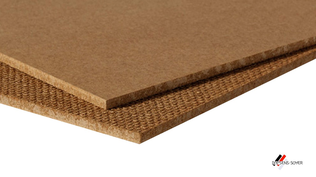 Panneau hardboard brun 2440x1220mm (3 mm)