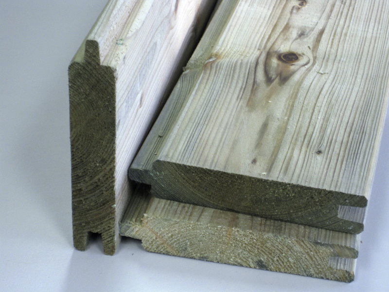 Bj planche rainurée - languette 28x145mm (130mm utile)