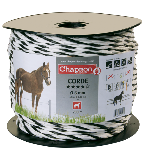 Corde électrique diam 6mm