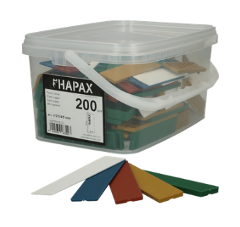 Cale plate en assortiment 22x95mm (200 pièces)