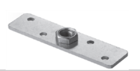 Platine pour rail coulissant (M8-120 x 30 x 4 mm)