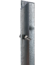 Piquet de terre T galvanisé (H: 100cm)