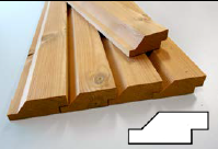 Thermowood Sapin bardage 26 x 68mm (55mm utile) 