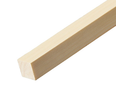 Bois raboté sapin blanc du nord 45/45mm 