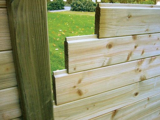 [BJ19X11X180RAINURE] Bj planche rabotée rainurée - languette 19x110mm