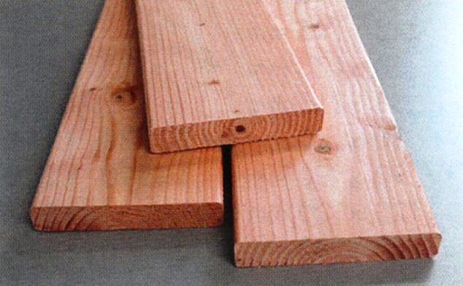 Douglas plancher raboté 24x138mm lisse