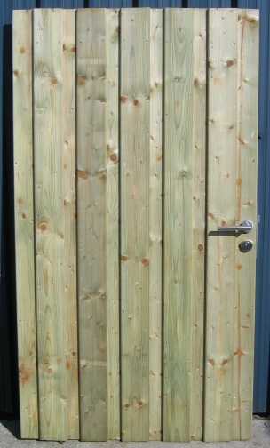 [PORTEMETALMISTRALFER] Porte cadre métalique Mistral fermé  (H1,80xL1,00m)+ serrure montée et charnières inclus