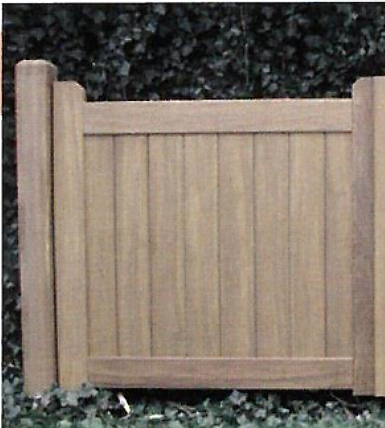 [PORTNEWCASIRO120+SER] Portail Newcastel droit iroko H1,17xL1,25m