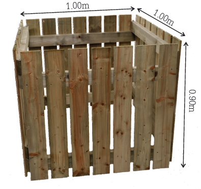 [SILOCOMPOST] Silo compost (1000 x 1000 x 900 mm)
