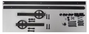 [set rail 100kg] Set rail coulissant intérieur (200 cm /100 kg)