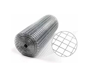 Grillage soudé carrées galvanisé - hauteur 100 cm - en rouleau de 25m (type Volière)