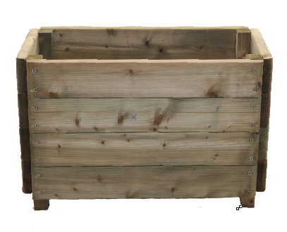 [BACVILLE80X40] Bac à fleur lourd type ville 40 x 80 x 50 cm