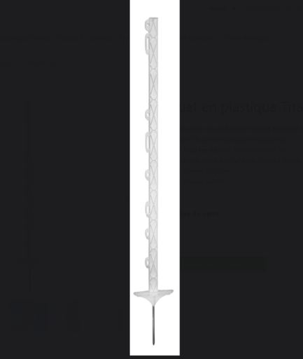[Piquettitan 1.10m] Piquet de pâture en plastique titan par 5pcs(1.10m)